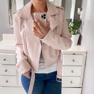 Forever 21 Blush Faux Leather Jacket